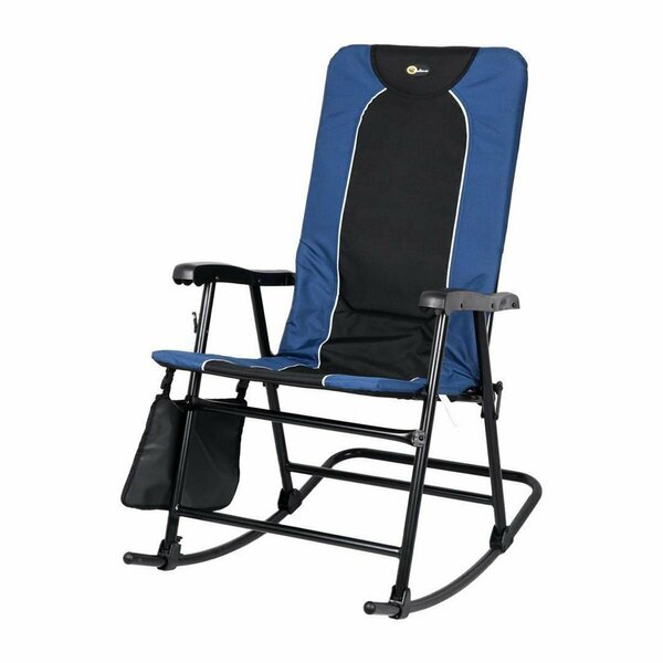 Tento Campait 49598H Dakota Floding Rocking Chair, Blue & Black TE3027728